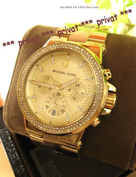 michael kors uhr mk 5386 w damen|Michael Kors Mk5386 Damen Chronograph Glitz Gold Watch .